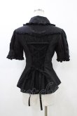 画像2: metamorphose / 半袖プレーンブラウス Free ブラック H-26-03-20-1066-ME-BL-NS-ZH (2)