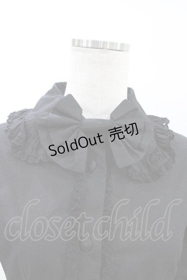 画像3: metamorphose / 半袖プレーンブラウス Free ブラック H-26-03-20-1066-ME-BL-NS-ZH (3)