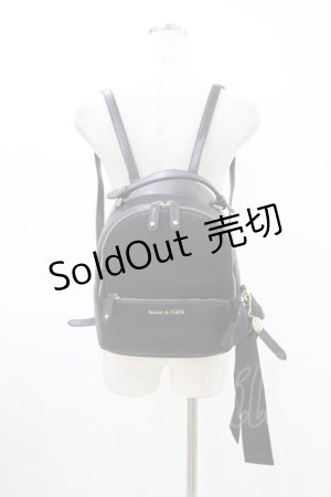 画像: Maison de FLEUR / リボンMリュック  ブラック H-26-03-20-1014-LO-BG-NS-ZH