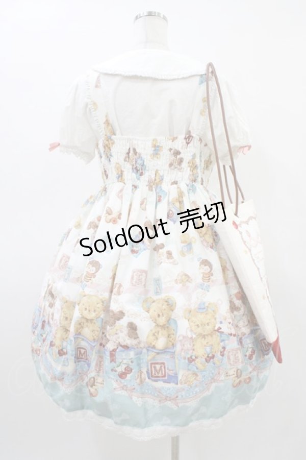 画像2: Walnut Museum（海外ロリータブランド） / ジャンパースカートセット L オフ H-26-03-20-1017-0-OP-NS-ZH (2)