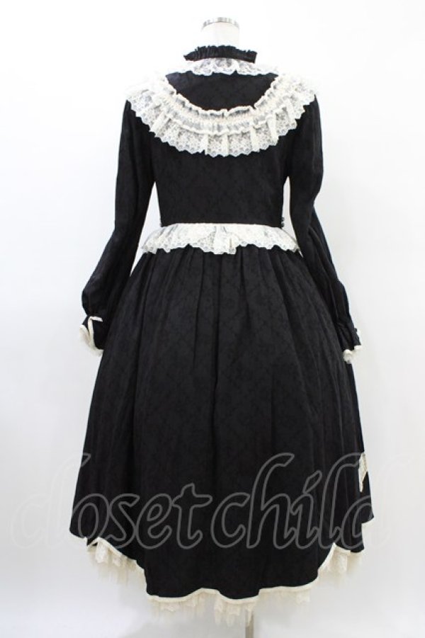 画像2: Hoshibako Works / リボンフローラコットンレースロングワンピース M ブラック H-26-03-20-1021-LO-OP-NS-ZH (2)