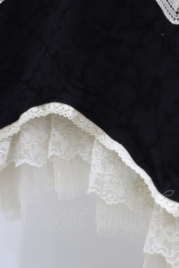 画像5: Hoshibako Works / リボンフローラコットンレースロングワンピース M ブラック H-26-03-20-1021-LO-OP-NS-ZH (5)