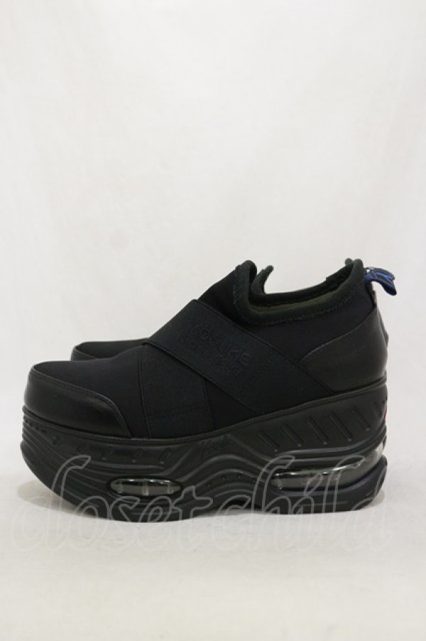 画像2: YOSUKE / 厚底シューズ 23.5 ブラック H-26-03-20-001-PU-SH-KB-ZH (2)