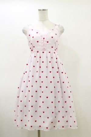 画像: MILK / レッドハートDollドレス  ベビーピンク×レッドハート H-26-03-20-075-ML-OP-KB-ZH