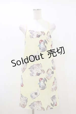 画像: MILK / Mischief catワンピース  イエローベース H-26-03-20-077-ML-OP-KB-ZH