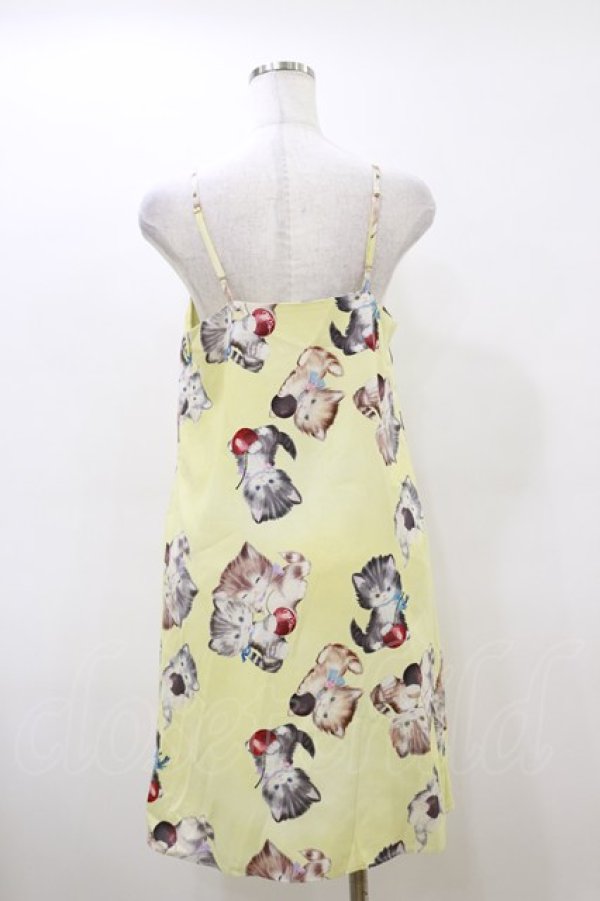 画像2: MILK / Mischief catワンピース  イエローベース H-26-03-20-077-ML-OP-KB-ZH (2)