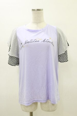 画像: Rydia / シフォンスリーブカットソー  ラベンダー H-26-03-20-013-PU-TO-KB-ZH