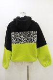 画像2: Candy Stripper / CANDY'S CREW BICOLOR BOA パーカー  ブラック×グリーン H-26-03-20-016-PU-JA-KB-ZH (2)