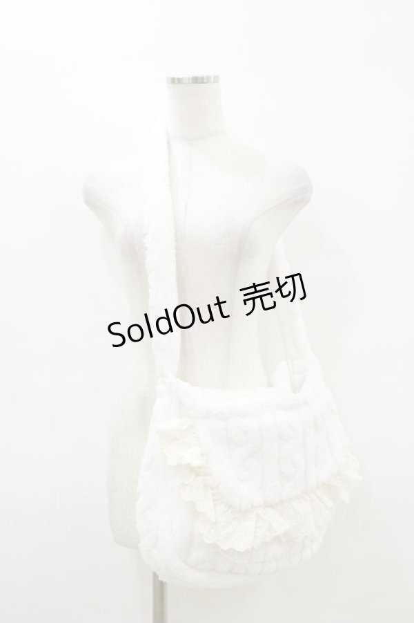 画像1: merry jenny / もふもふケーブルショルダーバッグ  オフホワイト H-26-03-20-002-LO-BG-KB-ZH (1)