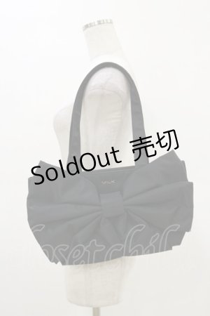 画像: MILK / Big Ribbon Bag  ブラック H-26-03-20-003-ML-BG-KB-ZH