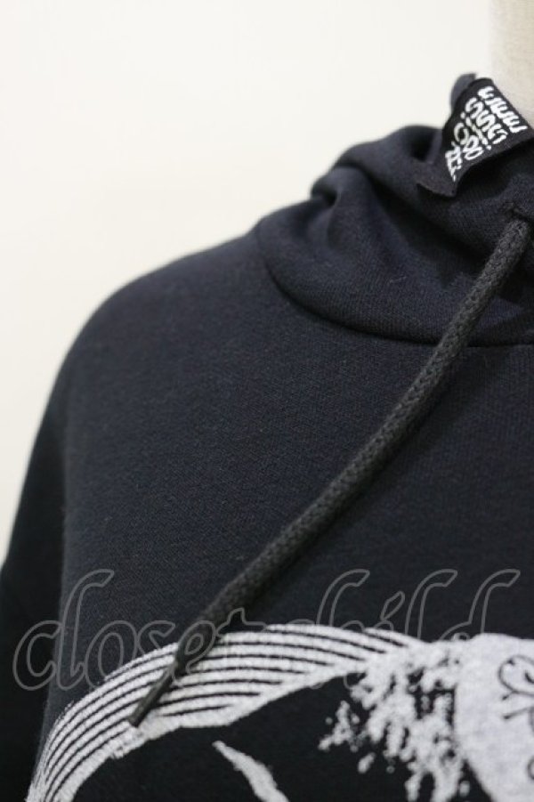 画像3: NOISE NOISE NOISE / プリントプルパーカー  ブラック H-26-03-20-031-PU-TO-KB-ZH (3)