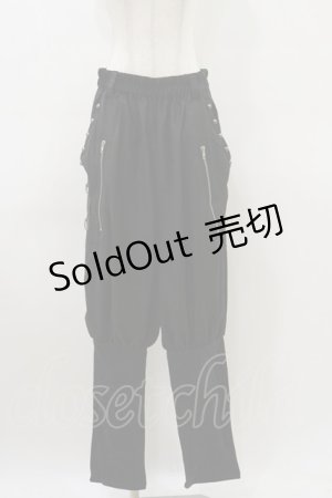 画像: SEX POT ReVeNGe / 切替サルエル L ブラック H-26-03-20-037-SP-PA-KB-ZH