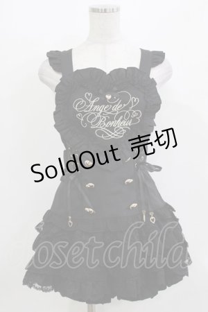 画像: LIZ LISA / ハートエプロンジャンスカセットアップ Free ブラック H-26-03-21-024-LO-OP-NS-ZH