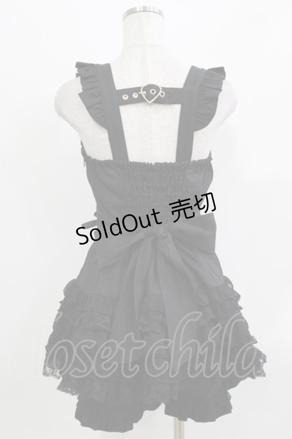 画像3: LIZ LISA / ハートエプロンジャンスカセットアップ Free ブラック H-26-03-21-024-LO-OP-NS-ZH (3)