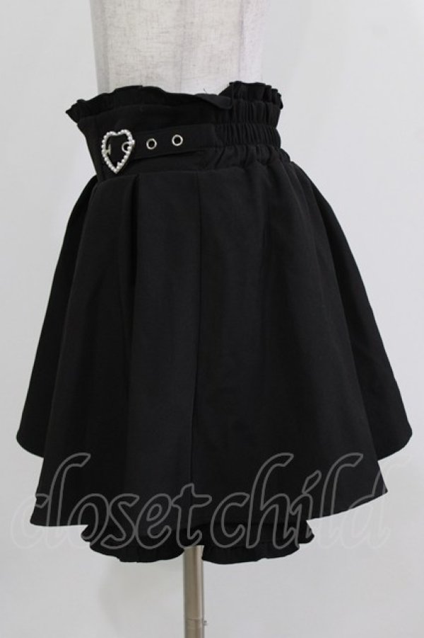 画像2: MA*RS / パールハートバックルサスペンダースカート Free ブラック H-26-03-21-026-EL-SK-NS-ZH (2)