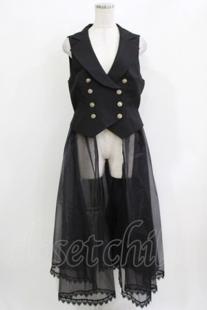 画像: Lilith House（海外ロリータブランド） / Horrible Wonderland Suit Vest XL ブラック H-26-03-21-030-EL-TO-NS-ZH