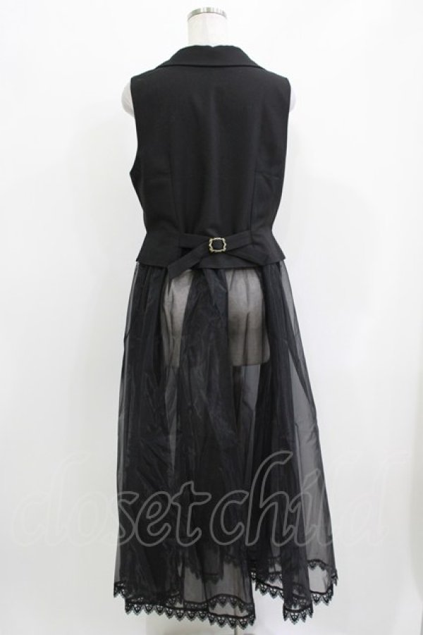 画像3: Lilith House（海外ロリータブランド） / Horrible Wonderland Suit Vest XL ブラック H-26-03-21-030-EL-TO-NS-ZH (3)