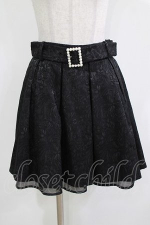 画像: Ank Rouge / パールバックルベルトJQタックスカート M ブラック H-26-03-21-034-CA-SK-NS-ZH