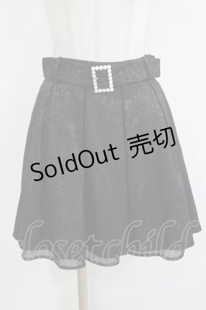 画像: Ank Rouge / パールバックルベルトJQタックスカート M ブラック H-26-03-21-034-CA-SK-NS-ZH