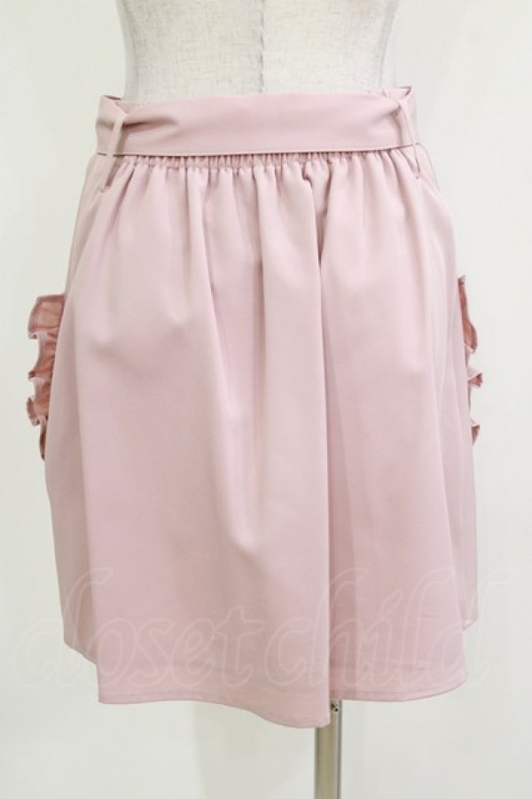 画像3: Ank Rouge / フリルポケット台形スカート M ピンク H-26-03-21-035-CA-SK-NS-ZH (3)