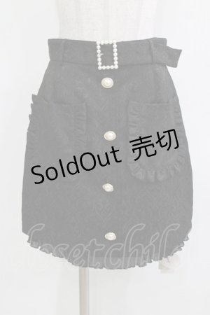 画像: Ank Rouge / パールバックルベルトJQ台形スカート M ブラック H-26-03-21-036-CA-SK-NS-ZH