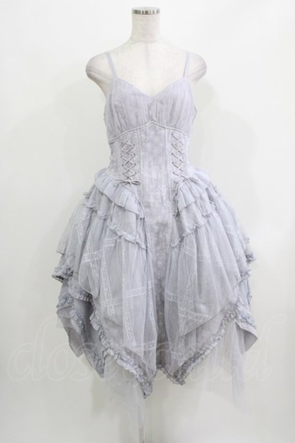 画像4: Secret Garden Lolita（海外ロリータブランド） / ジャンパースカートセット XL ブルー H-26-03-21-004-PU-OP-NS-ZH (4)