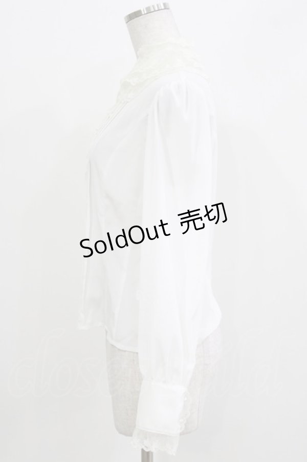 画像2: Innocent World / ホイップレース衿ブラウス L オフ H-26-03-21-039-IW-BL-NS-ZH (2)