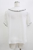 画像3: Ank Rouge / リボンタイパフブラウス M オフ/ブラックドット H-26-03-21-040-CA-BL-NS-ZH (3)