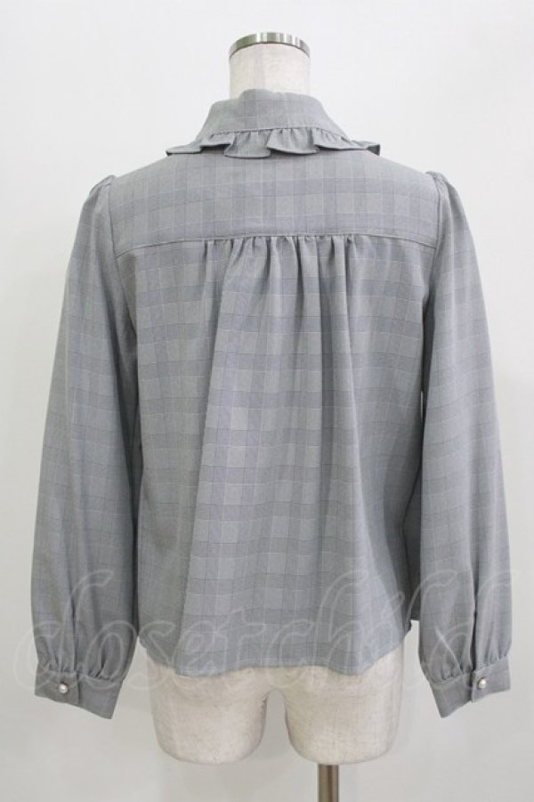 画像2: Ank Rouge / レース×パールトリムポケットブラウス M ブラック H-26-03-21-048-CA-BL-NS-ZH (2)