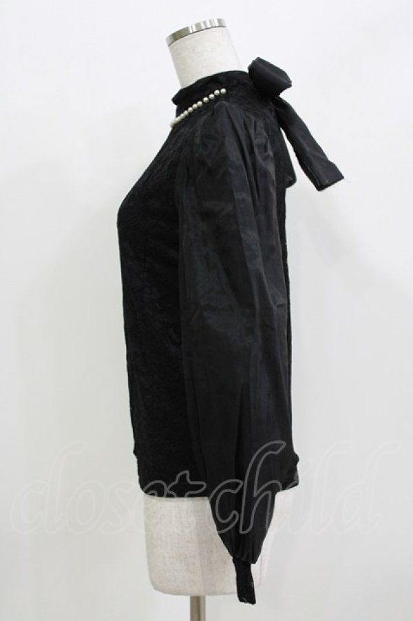 画像2: Ank Rouge / レース M ブラック H-26-03-21-049-CA-TO-NS-ZH (2)