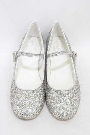 画像: RoseMarie seoir / glitter shoes M/約23.5cm シルバー H-26-03-21-1003-LO-SH-NS-ZH