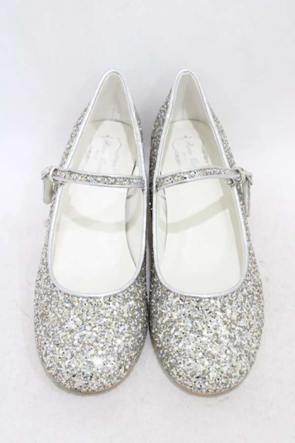 画像1: RoseMarie seoir / glitter shoes M/約23.5cm シルバー H-26-03-21-1003-LO-SH-NS-ZH (1)
