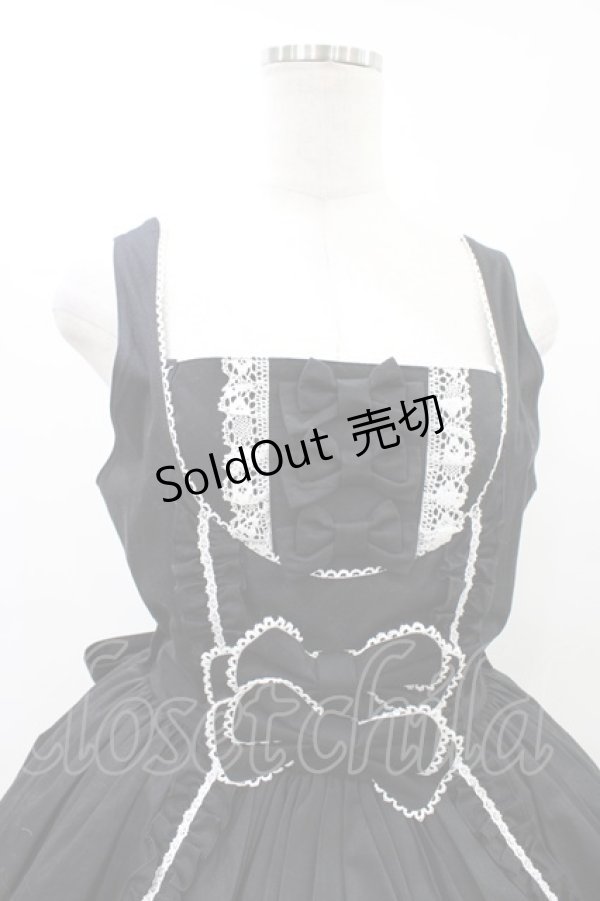 画像4: metamorphose / フロントあきフリルジャンパースカート サイズ1 ブラック H-26-03-21-1040-ME-OP-NS-ZH (4)