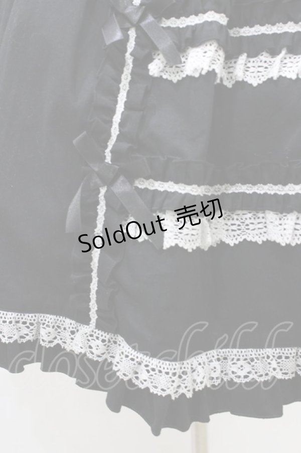 画像5: metamorphose / フロントあきフリルジャンパースカート サイズ1 ブラック H-26-03-21-1040-ME-OP-NS-ZH (5)