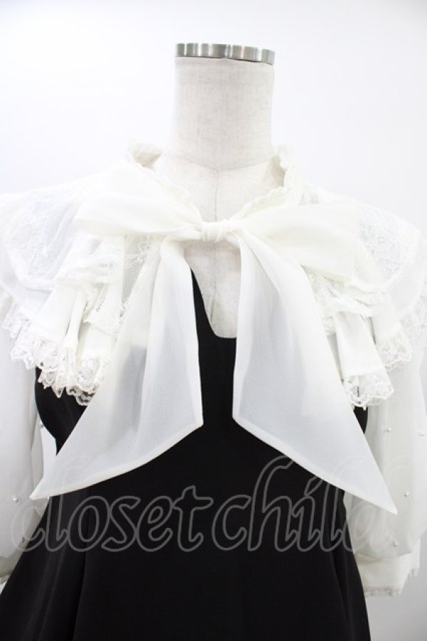 画像3: mellfy memory / Lacy millefeuille frill collar ワンピース S ブラック H-26-03-21-1047-0-OP-NS-ZH (3)