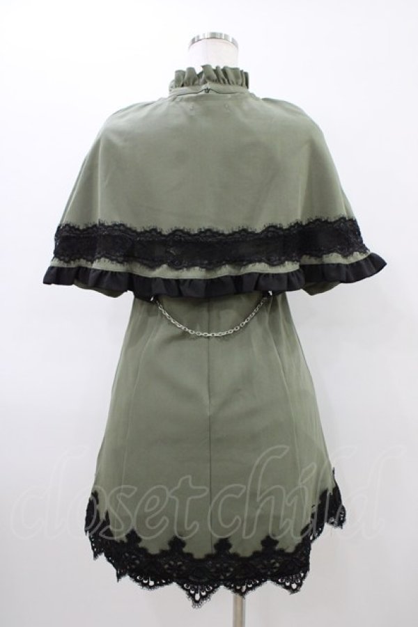 画像2: DearMyLove / デザイナー/ケープワンピース L 淑女のミリタリー H-26-03-21-1048-EL-TO-NS-ZH (2)