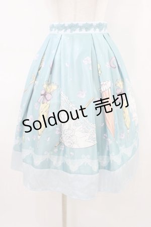 画像: axes femme POETIQUE / レトロアンブレラタックスカート M ブルー H-26-03-21-1049-AX-SK-NS-ZH