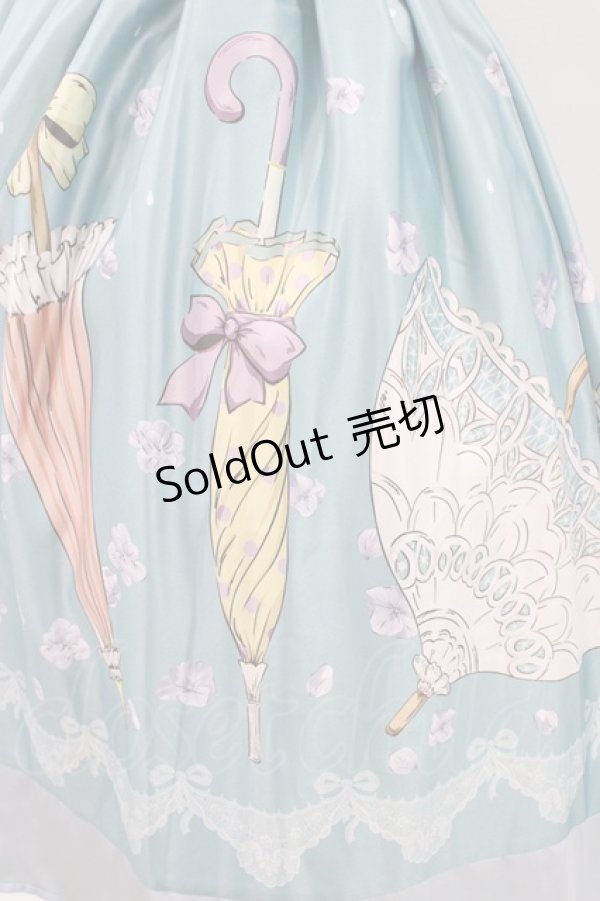 画像3: axes femme POETIQUE / レトロアンブレラタックスカート M ブルー H-26-03-21-1049-AX-SK-NS-ZH (3)