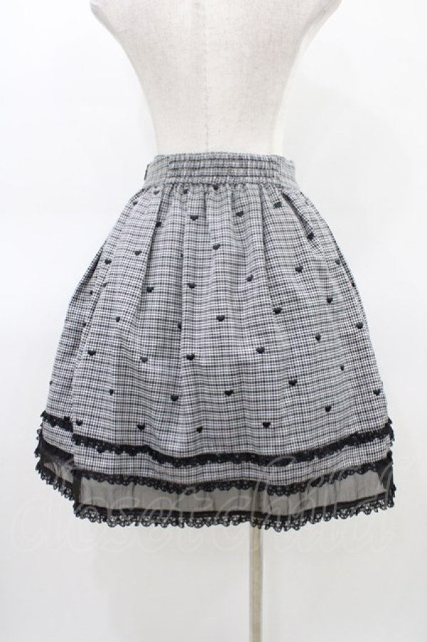 画像2: mellfy memory / My sweets time heartスカート M ブラック H-26-03-21-1051-0-SK-NS-ZH (2)