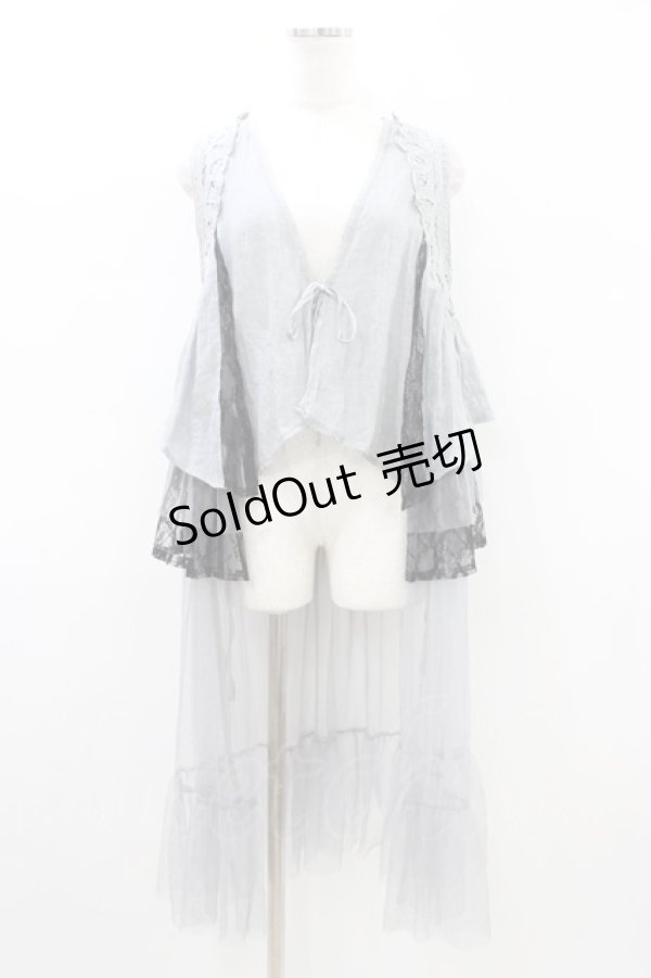 画像1: axes femme / フェリーク風ジレ Free グレー H-26-03-21-1054-AX-TO-NS-ZH (1)