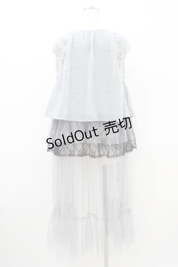 画像2: axes femme / フェリーク風ジレ Free グレー H-26-03-21-1054-AX-TO-NS-ZH (2)