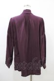 画像2: axes femme / 刺繍入りリボンロングブラウス M ワイン H-26-03-21-1057-AX-BL-NS-ZH (2)