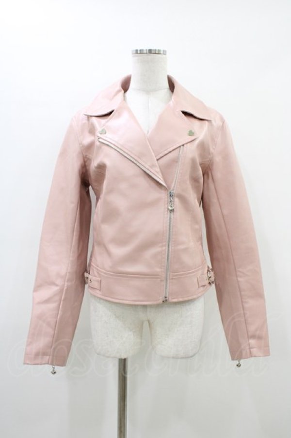 画像1: MA*RS / ハートバックルライダース Free ピンク H-26-03-21-1058-EL-JA-NS-ZH (1)