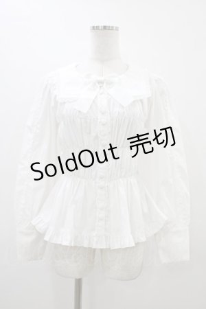 画像: metamorphose / スクエアカラー2WAYブラウス サイズ1 白 H-26-03-21-1059-ME-BL-NS-ZH