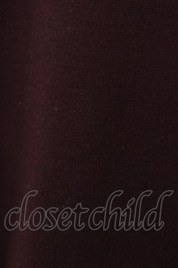 画像4: DearMyLove / レースアップフードパーカー M~L ワイン H-26-03-21-1062-EL-TO-NS-ZH (4)