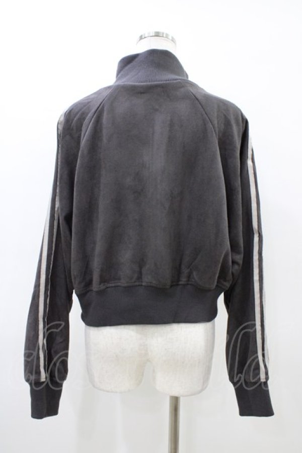 画像2: axes femme / カットスエードトラックジャケット Free グレー H-26-03-21-1063-AX-JA-NS-ZH (2)