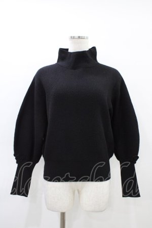 画像: INGEBORG / フラワーモチーフニット Free ブラック H-26-03-21-1064-LO-TO-NS-ZH