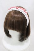 画像1: Lolime by mellfy memory / Frill ribbonギンガムカチューシャ  レッド H-26-03-21-1012-GO-AC-NS-ZH (1)