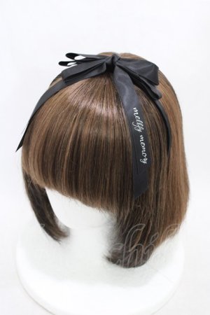 画像: mellfy memory / Little princessリボンカチューシャ  ブラック H-26-03-21-1013-0-AC-NS-ZH