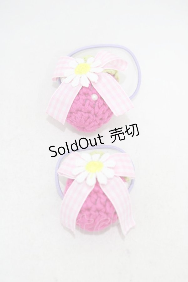 画像1: Nile Perch / いちごヘアゴム  ピンク H-26-03-21-1014-LO-AC-NS-ZH (1)